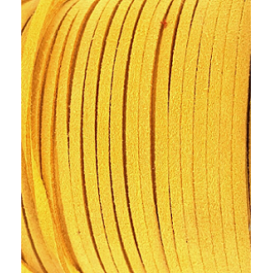 Suede Imitatie 3mm Okergeel